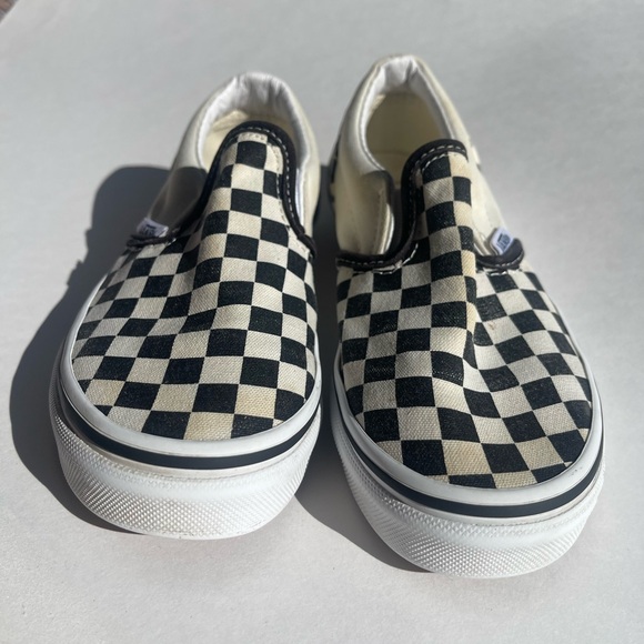 Vans Other - Black and white checkered slip-on Vans